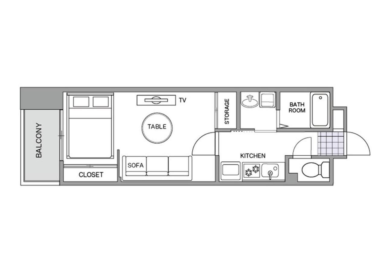 Chiyo Apartment Fukuoka  Eksteriør billede