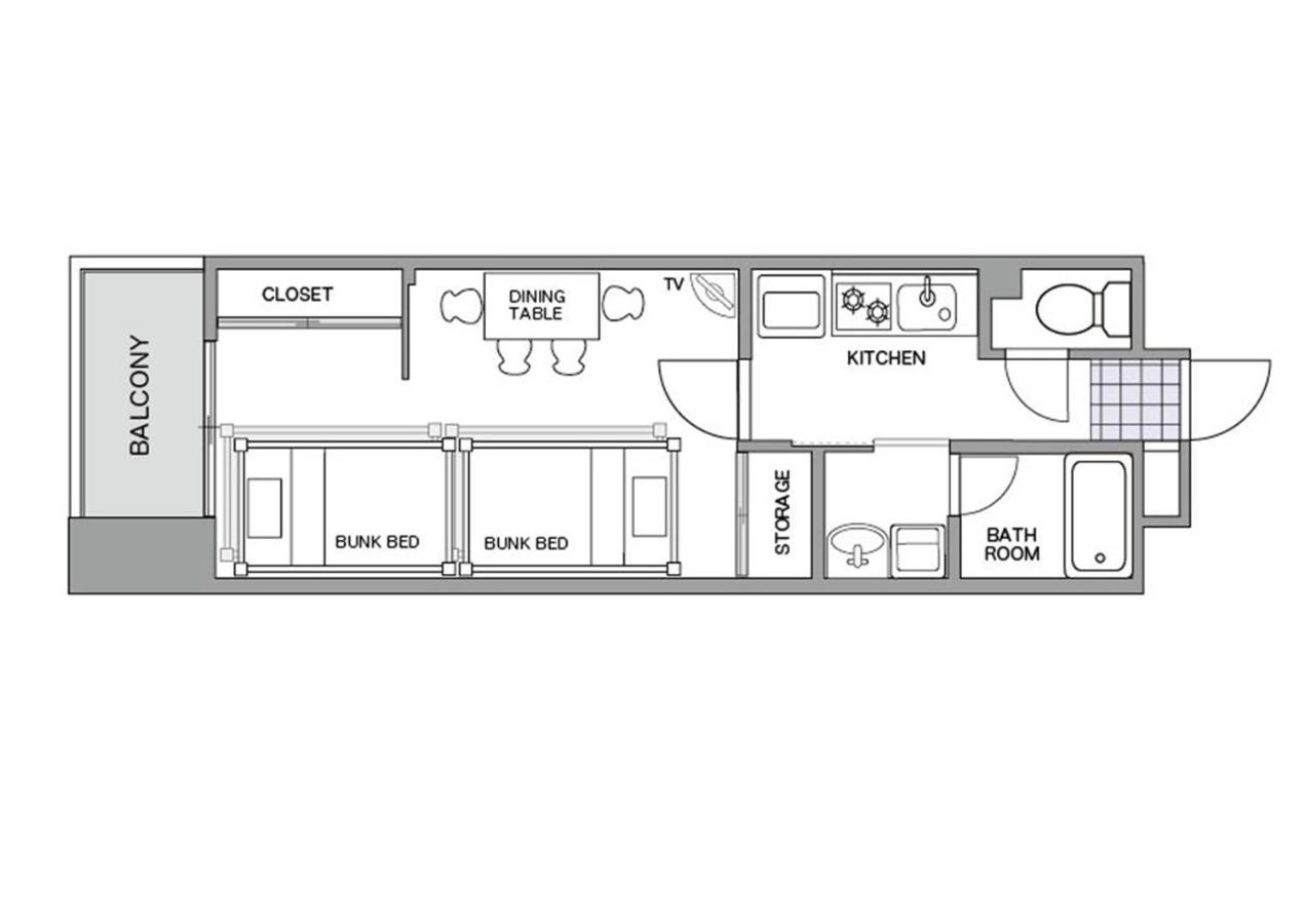 Chiyo Apartment Fukuoka  Eksteriør billede